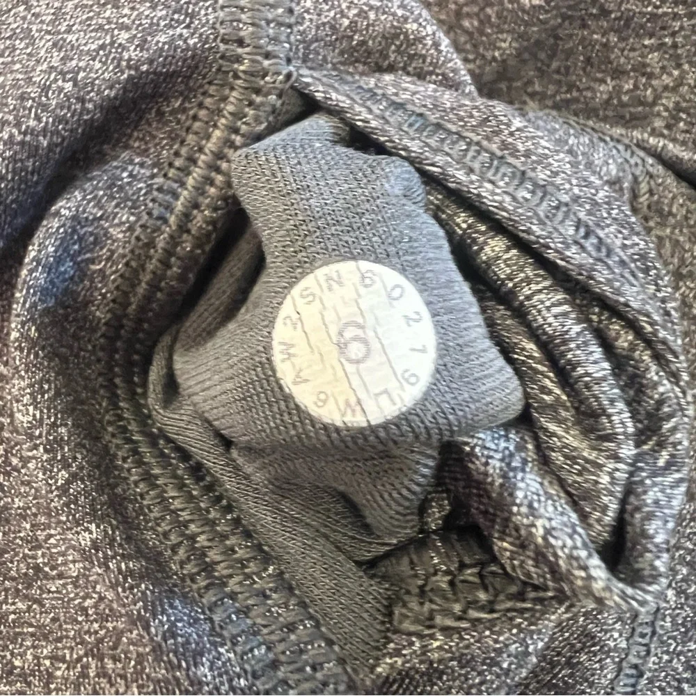 Lululemon Wunder Under Hi-Rise Cropped Leggings Womens Size 6 Gray Heathered